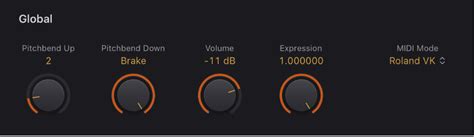 Vintage B3 Global controls in Logic Pro for iPad - Apple Support (IN)
