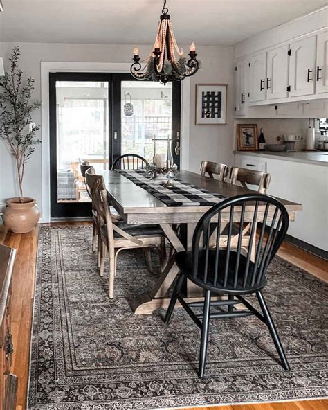 Black Farmhouse Kitchen Table and Chairs: Rustic Elegance for Your Home