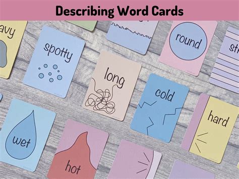 Image result for Adjective Cards Printable