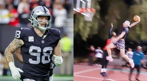 Maxx Crosby Shows Off Impressive Poster Dunks