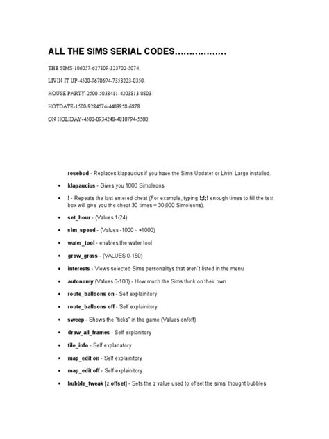 Sims 1 Serial Code 的图像结果