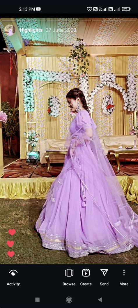 Lavender Gota Lehenga Choli Set