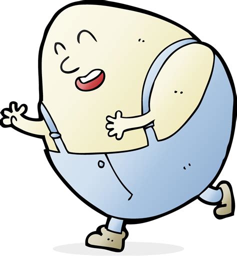 personaje de huevo humpty dumpty de dibujos animados 12287032 Vector en ...