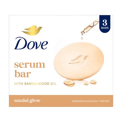 Dove Serum Bar with Sandalwood Oil | 375g (125g x 3)