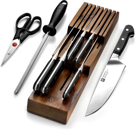 Amazon.com: ZWILLING Pro Knife Set - 9 Piece with In-Drawer Block: Home ...