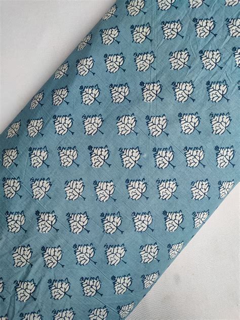 Sanganeri Print Pure Cotton Fabric - JBRS12 – Jaipur Bazar