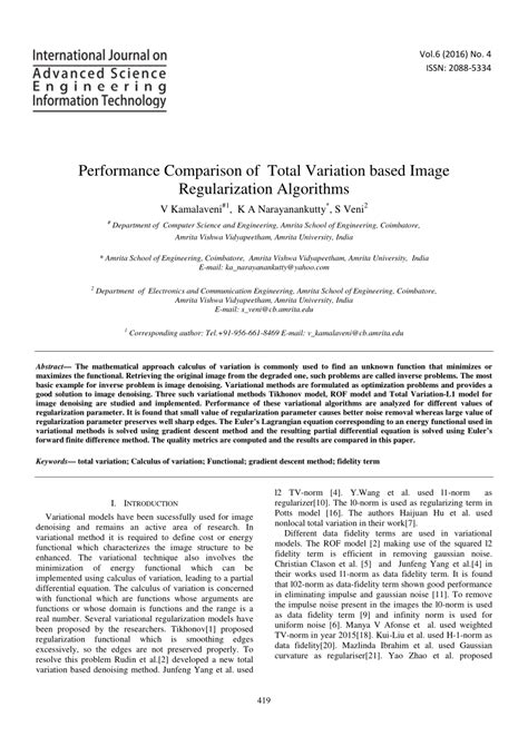 Image result for Total Variation Regularization