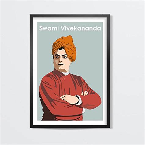 Postergully - Swami Vivekananda Standing Wall Art Laminated Frame 8 x ...