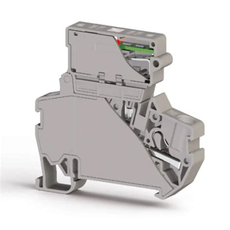 Клема Klemsan PYK 4 SLD 220V під запобіжник 4 мм сіра