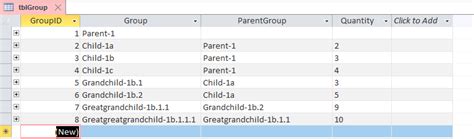 Image result for MS Access TreeView Example