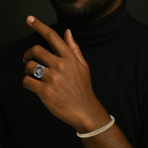 925 Iconic Kings Crown Sterling Silver Oxidised Ring – Vendi