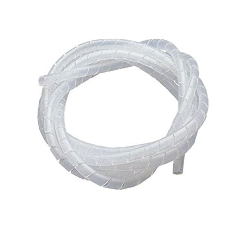 9MM PVC Spiral Wrapping Sleeve Band for wire harness-1 meter (White ...