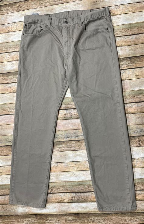 Levi Strauss 505 Tan Jeans 40 x 32 Mens Pants Khaki C… - Gem