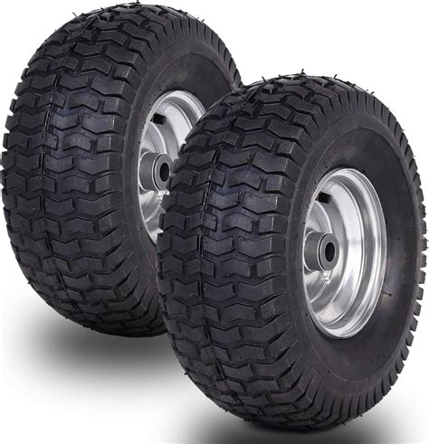 Amazon.com: 15x6.00-6 Tire and Wheel Set Lawn Mower Tire and Wheel ...