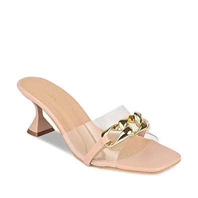 ROCIA By Regal Nude Women Vinyl Chained Sandals : Amazon.in: Fashion