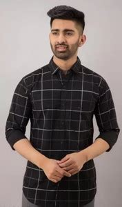 Shri vrinda fashion Men Checkered Casual Green Shirt - Buy Shri vrinda ...