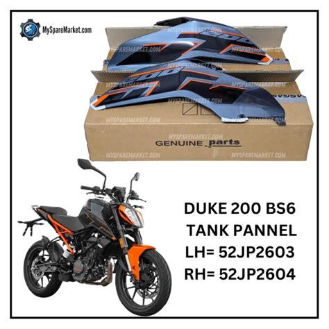 TANK PANNEL - DUKE 200 BS6 - 52JP2603 (Left) + 52JP2604 (Right ...