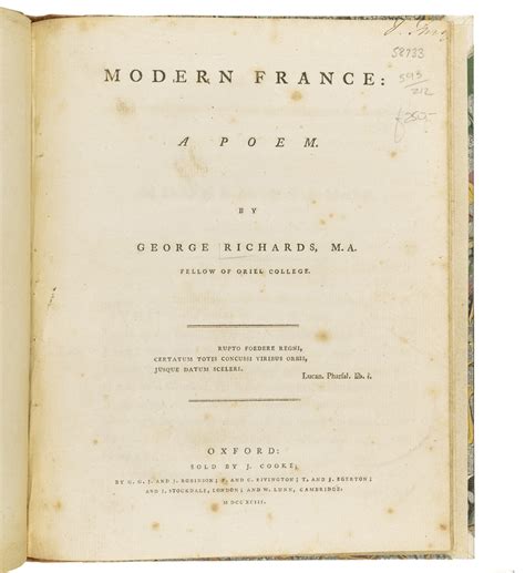 Modern France: a Poem. by FRANCE. RICHARDS, George.: (1793) | Jarndyce ...