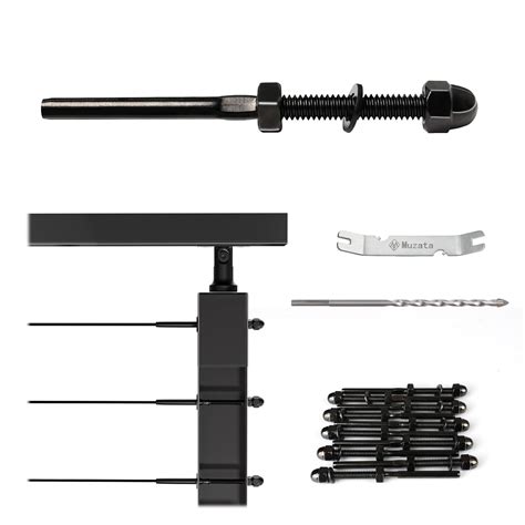 Muzata 10Pack Black Cable Railing Kit Hand Swage Threaded India | Ubuy