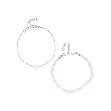 Buy Joker & Witch Oyster and Pearls Anklet (Pack of 2) Online