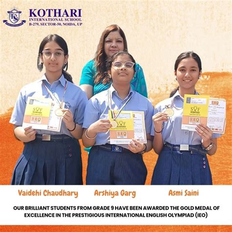 We are bursting with pride as our brilliant students - Kothari ...