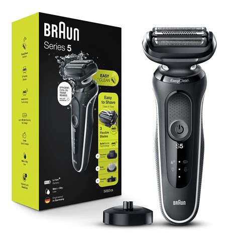 Braun Electric Razor for Men, Waterproof Foil Shaver, Series 5 5050cs ...