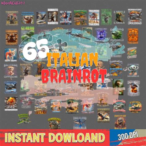 Buy 65+ Italian Brainrot Homage Png Bundle, Italian Brainrot Shirt ...