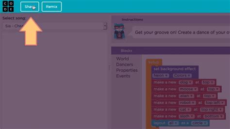 Image result for Lesson 7 Alian Dance Party Code.org Answers