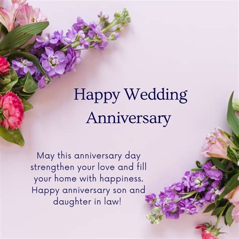 90+ Anniversary Wishes For Son And Daughter In Law : Messages, Quotes ...