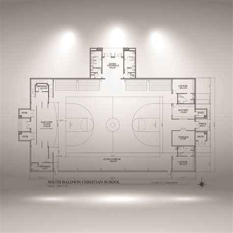 High School Gymnasium Floor Plan