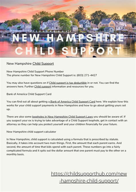New Hampshire Child Support - Office Contact, Updates, NH Child ...