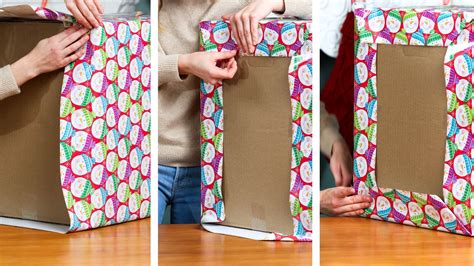 Image result for Wrapping Paper Over a Box