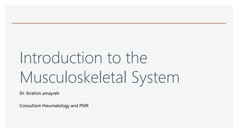 Image result for Introduction to Musculoskeletal System