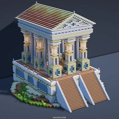 Image result for Greek Temple Minecraft Build Tutorial