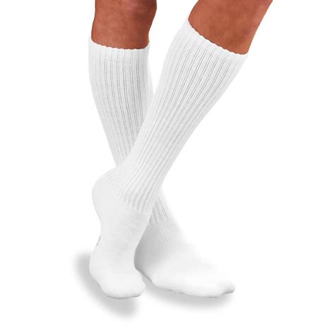 JOBST Sensifoot Diabetic Compression Socks Knee High White Large 1 Ct ...