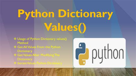Python Multiple Values Dictionary Tutorial 的图像结果