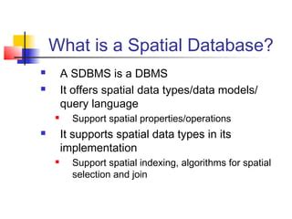 Image result for Example of Spatial Database