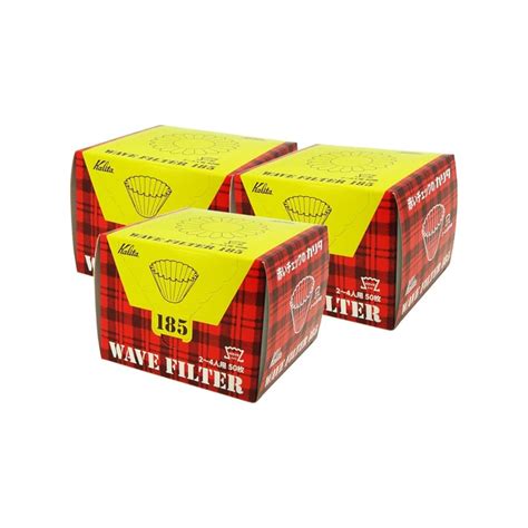 Kalita Coffee Paper Filter Wave Filter for 2 to 4 People, 150 Sheets ...