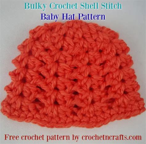 Shell Stitch Baby Hat Tutorial 的图像结果