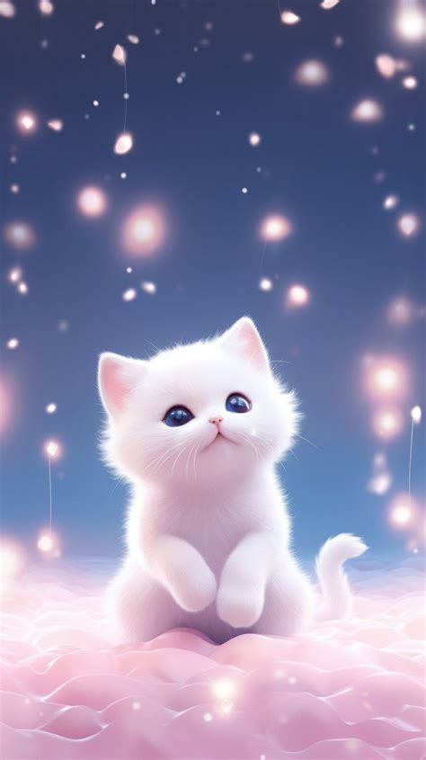 Pink Kawaii Cat Wallpapers - 4k, HD Pink Kawaii Cat Backgrounds on ...