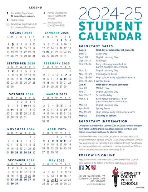 Gwinnett County Public Schools Calendar 2025 | Download Now