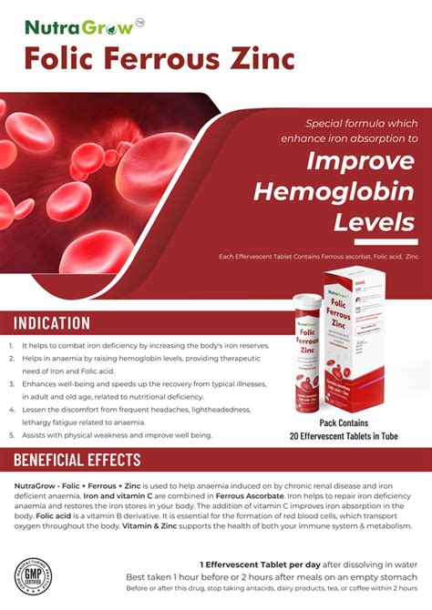 NutraGrow- Folic Ferrous Zinc – Nutra Grow