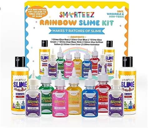 SMARTEEZ Rainbow Slime Kit I Slime Making Kit | Multicolor DIY Magic ...