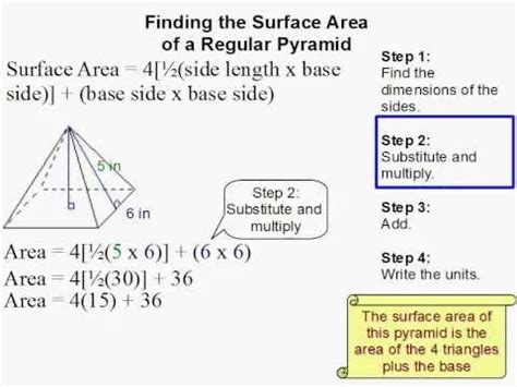 Image result for Find Surface Area of Rectangular Pyramid