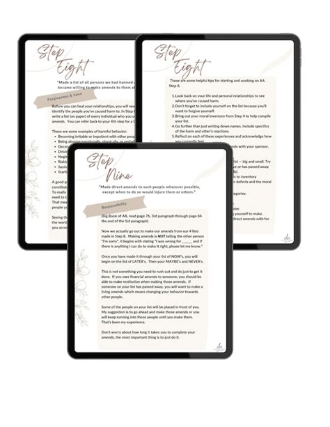 Image result for 12 Step Program Worksheets