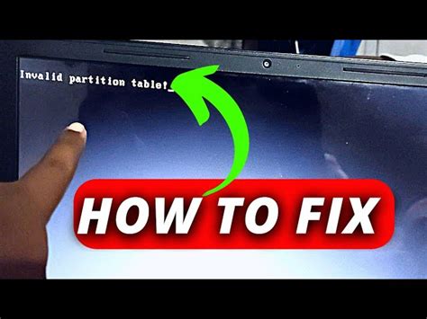 What Is an Invalid Partition Table 的图像结果