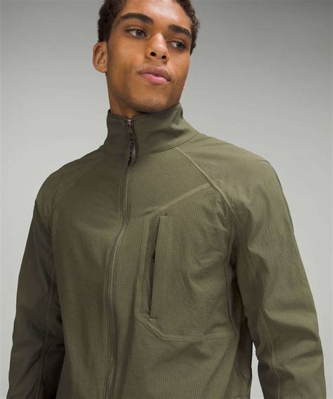 Lululemon Fleece Hiking Zip Up - Medium Olive - lulu fanatics