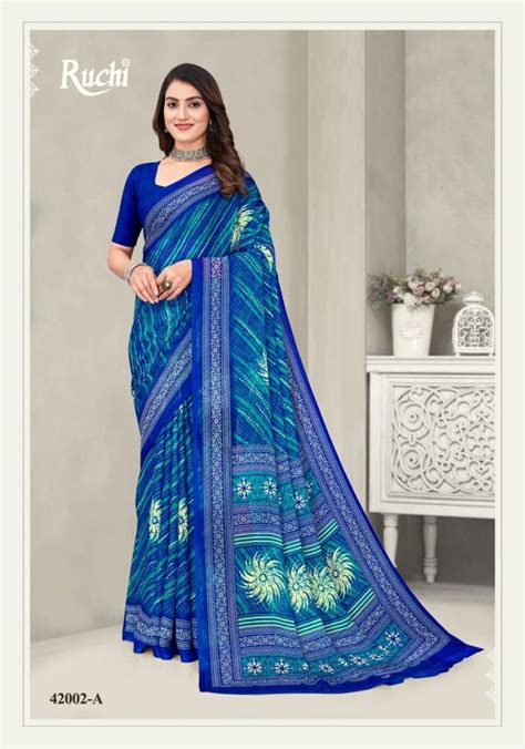 Ruchi Star Chiffon 192 Printed Chiffon Saree Collection