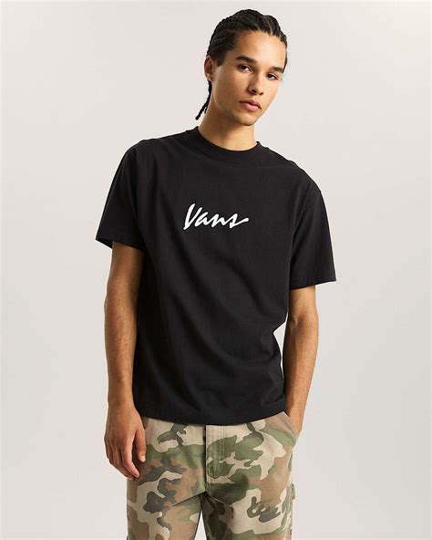 Classic Script T-Shirt in Black| Vans UK
