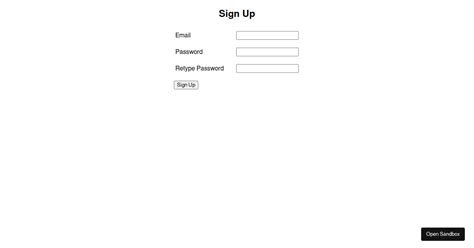 Image result for Sign Up Form with Code
